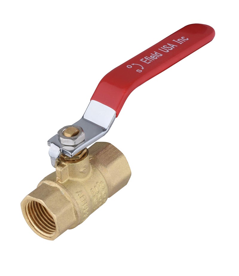 EFIELD (Pack of 10) EFIELD 3/4-Inch 600 WOG FNPT Heavy Duty Full Port Brass Ball Valve FIP Threaded,(VALVE229-10PCS) - Image 3